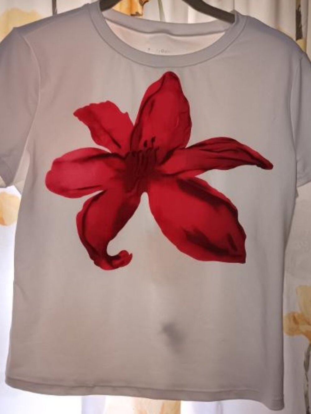 Cropped Big Flower Tee